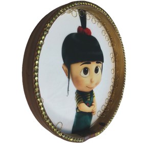 تصویر دف کودک خدادادی کد 14 طرح اگنس به همراه کاور 