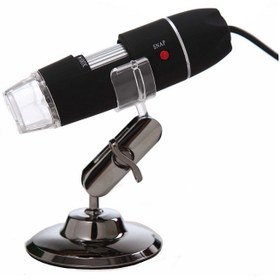تصویر میکروسکوپ دیجیتال 500X USB Digital Microscope پایه چرخان 