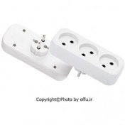 تصویر چندراهی برق پارت الکتریک مدل PE2200 ظرفیت ۳ خروجی بدون ارت 