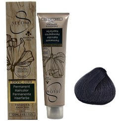 تصویر رنگ مو بدون آمونیاک سلوم شماره 1-5 حجم 120 میل رنگ قهوه‌ای دودی روشن 