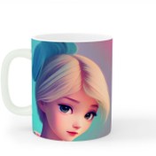 تصویر ماگ طرح دخترانه دختر زیبا کد wall-7695 