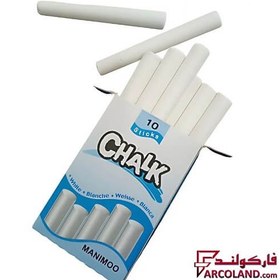 تصویر گچ سفید تخته سیاه بسته 10 عددی white Chalk pack 10 pcs