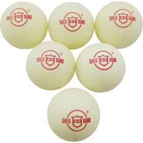 تصویر توپ پینگ پنگ شیلد مدل 1840E بسته 6 عددی 