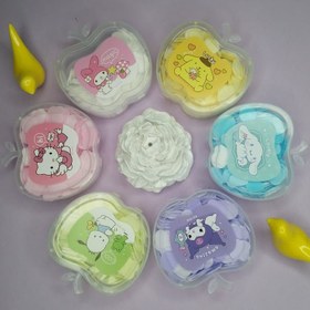 تصویر صابون فانتزی کاغذی کرومی جعبه طلقی - زرد 