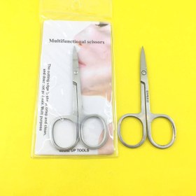 تصویر قیچی ابرو دسته استیل کد 214 آر تی اس Eyebrow scissors steel handle RTS code 214