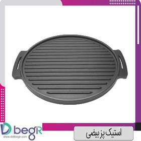 تصویر تابه گریل بیضی تخت 