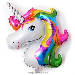 تصویر بادکنک فویلی اسب تک شاخ 