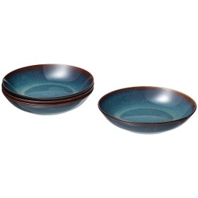 تصویر بشقاب گود ایکیا مدل GLADELIG ست 4 عددی GLADELIG Deep plate, blue, 21 cm