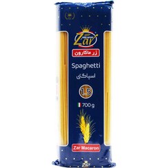تصویر ماکارونی زر ماکارون ZAR MAKARON مدل اسپاگتی با قطر 1.5 وزن 700 گرم 