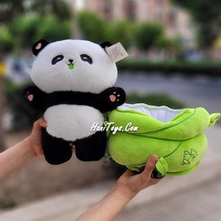 تصویر عروسک پاندا سایز ۳۵ سانتی پولیشی 