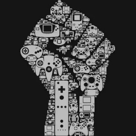 تصویر پرده شید چاپی - طرح گیمینگ 