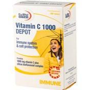 تصویر قرص ویتامین C 1000 میلی گرم دپو یوروویتال 60 عدد Eurho Vital Vitamin C 1000 Depot 60 Tabs