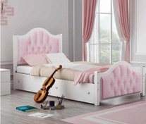 تصویر تخت خواب یک نفره رویا مدل MDF وکیوم 