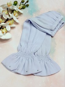 تصویر ساق دست کرپ نگینی سفید یخی 