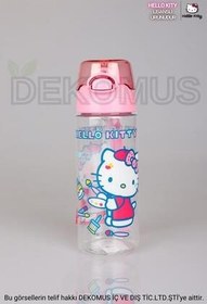 تصویر قمقمه و فلاسک صورتی فصل جدید دارای مجوز Matara 500 میل Hello Kitty 