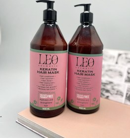 تصویر ماسک مو کراتینه لئو کازمتیک (LEO Cosmetic) – حجم 1000 میلی‌لیتر 