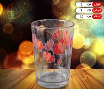 تصویر لیوان آبان شیرینگ چاپی بلور کاوه 