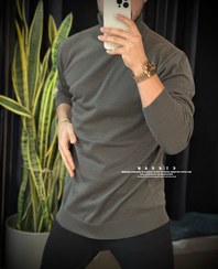 تصویر ژاکت بافت یقه اسکی زنانه 