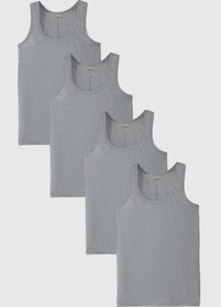 تصویر زیرپیراهنی مردانه بند دار راسته | TWN 1HC12ORTATL04 