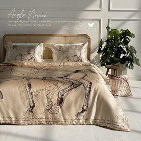 تصویر روتختی دورو ساتن ابریشم (تهران/پاریس) مدل نورمن Hermodr Bedding set