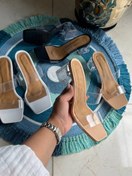 تصویر صندل طلقی دوبند پاشنه ۵ (قالب کوچک‌پا) 