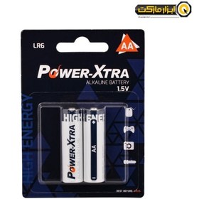 تصویر باتری قلمی آلکالاین پاور اکسترا بسته 2 عددی POWER-XTRA AA battery Pack of 2