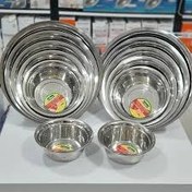 تصویر سرویس آبکش و لگن استیل دوازده پارچه یونیک 