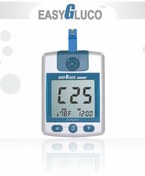 تصویر دستگاه تست قند خون ایزی گلوکو دارای 50 عدد نوار و 10 عدد لانست easy gluco glucometer
