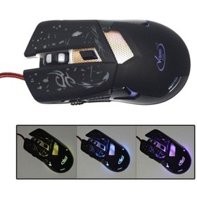 تصویر ماوس گیمینگ ونوس مدل PV-MVG 837 به همراه ماوس پد ا Venous PV-MVG837 Gaming mouse Venous PV-MVG837 Gaming mouse