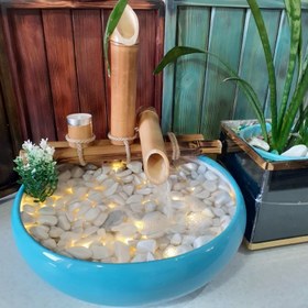 تصویر آبنما بامبو دکوری و رومیزی مدل سها 