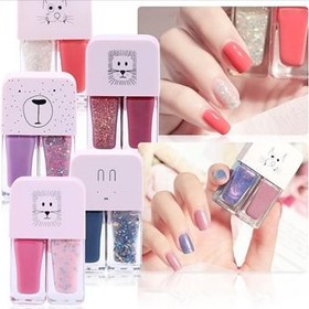 تصویر انواع لاک ناخن دو قلو 