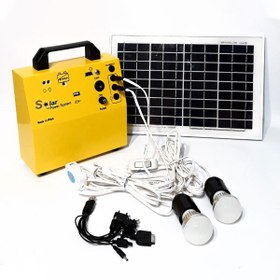 تصویر پکیج خورشیدی قابل حمل عشایری 10 وات مدل SP1007 