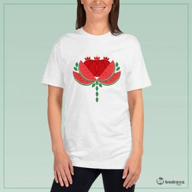 تصویر تی شرت زنانه گل یلدا 1-تک گل 