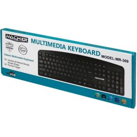 تصویر کیبورد سیم دار MR-309 مچر 