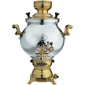 تصویر سماور گازی عالی نسب مدل سهند نفیس Alinasab Sahand Nafis Gaslight Samovar 8 Liter