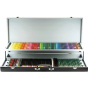 تصویر ست حرفه ای مداد رنگی و طراحی 120 ام کیو جعبه چوب ا MQ Set MQ Set