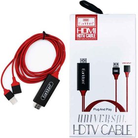 تصویر کابل تبدیل HDMI به USB مدل ET-W8 Earldom ET-W8 USB to HDMI CABLE