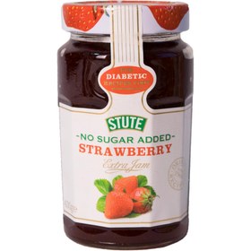 تصویر مربا دیابتی توت فرنگی اشتوت بدون شکر STUTE Strawberry 00321