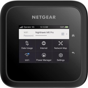 تصویر NETGEAR Nighthawk M6 Pro Mobile Hotspot 5G mmWave، 8Gbps، Unlocked، AT&amp;T، T-Mobile، Verizon International Roaming 125 کشور، WiFi 6E، دستگاه قابل حمل، مودم روتر بی سیم (MR6550) (MR6550-10) - ارسال 20 روز کاری NETGEAR Nighthawk M6 Pro Mobile Hotspot 5G mmWave,8Gbps,Unlocked,AT&T,T-Mobile,Verizon International Roaming 125 Countries,WiFi 6E,Portable Device,Modem Wireless Router (MR6550) (MR6550-100PAS)