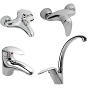 تصویر ست شیرآلات شیبه مدل کرخه Shibeh Mixer Faucet