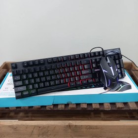 تصویر کیبورد و موس گیمینگ ANSTY KB-02 