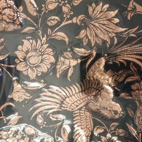 تصویر تابلو قلمزنی مدل گل و مرغ کد 100 