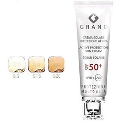 تصویر ضد آفتاب گرانو spf50 رنگ متوسط شماره grano sunscreen spf50 normal no 15 | 15 