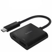 تصویر هاب USB-C به HDMI بلکین Charge Adapter 