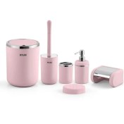 تصویر ست سرویس بهداشتی اطلس ATLAS 6 تکه مدل الیت کرپ کروم کد 393 