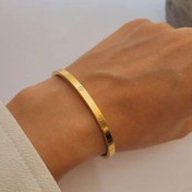 تصویر دستبند بنگل کارتیر لاو نقره ای 