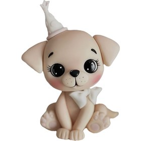 تصویر تاپر کیک فوندانتی سگ - گوگولی ها 