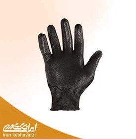 تصویر دستکش کار صنعتی دماوند مشکی ضد خراش و برش 