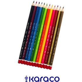 تصویر مداد رنگی 12 رنگ لاکپشت 