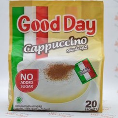 تصویر کاپوچینو گود دی(Good Day) بدون شکر محصول اندونزی 20 عددی،صد در صد اصل با تضمین کیفیت 
